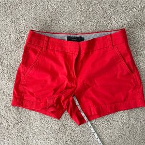 J Crew Red chino shorts